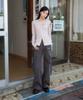 ROSEFRANTZ Cargo Slim Bootcut Pants [Charcoal]