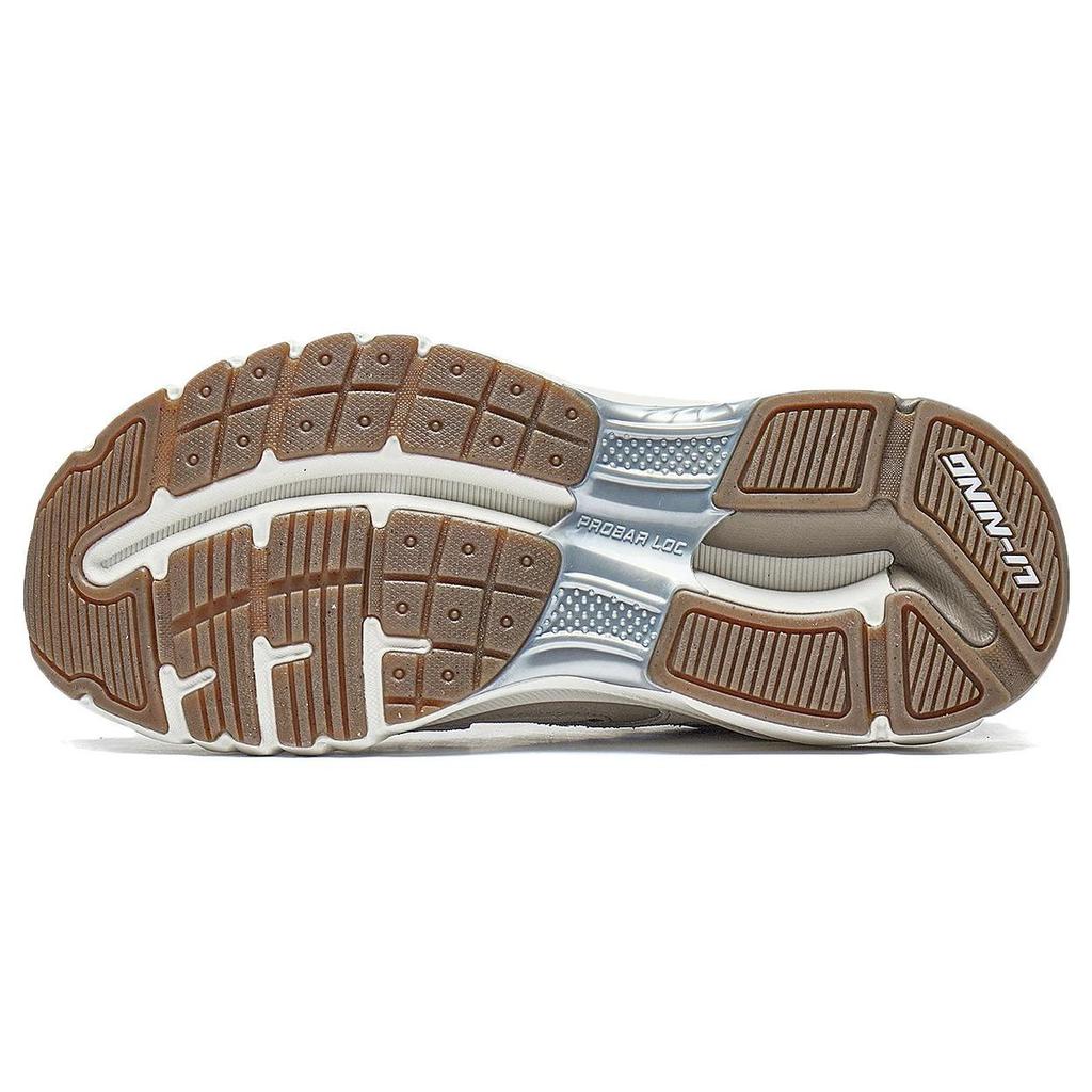 Li Ning Liejun Runner Non-Slip Durable Low-Top Sports Casual Shoes Women sneakers Gray Brown AZGT012-4