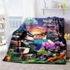 Minecraft Personalized Name Blanket Multipurpose Customizable Blanket Ultrasoft For Home Decor Office Sofa Couch For All Occasions