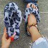 2023 Women's European & American Style Herringbone Fur Flat Slippers