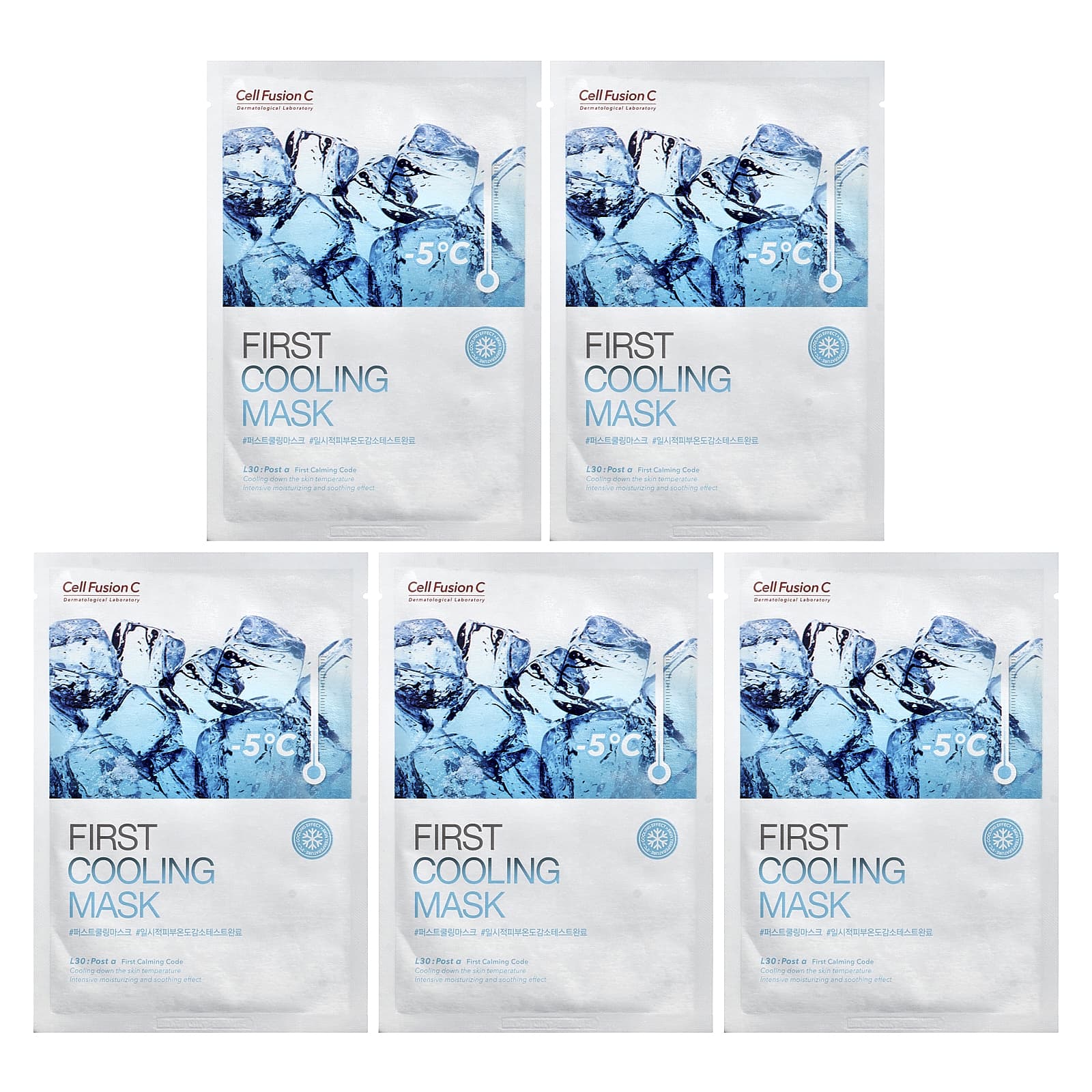 

Cell Fusion C, First Cooling Beauty Mask, 5 sheets, 27g (0.95oz) each