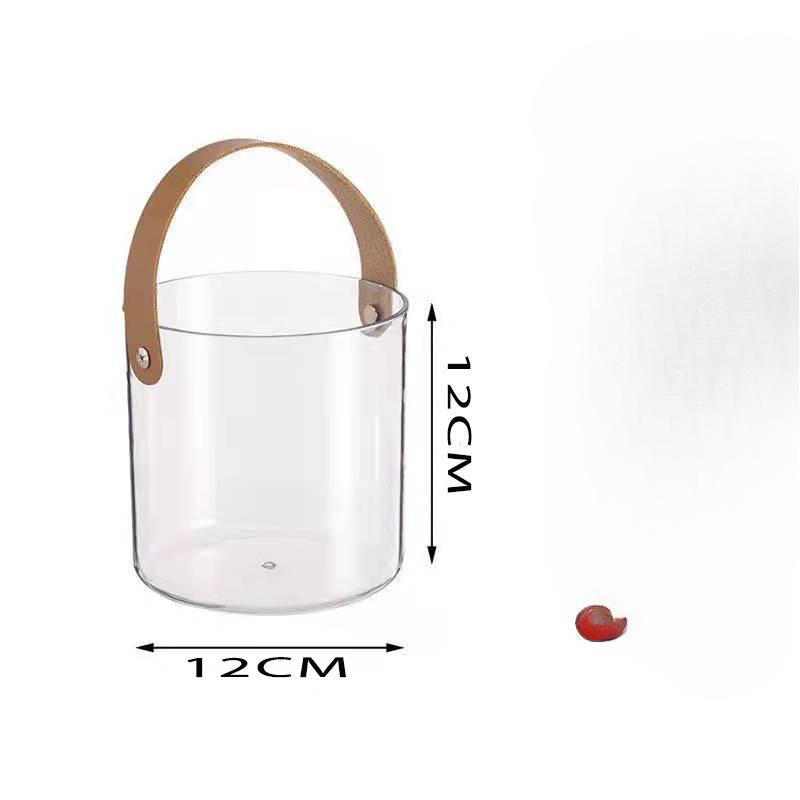 

Ins Light Luxury Portable Fruit Plate Bucket Round Ice Bucket Living Room Snack Fruit Plate Flower Arrangement Fruit Basket