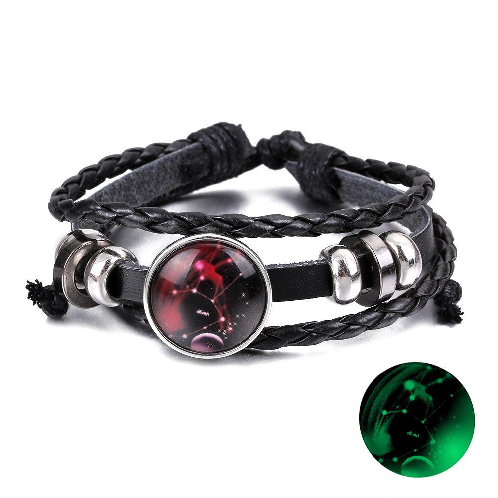 Cross-Border Punk Retro Leather Bracelet - DIY Noosa Buckle Hand Rope Jewelry Accessory (Semi-finished)