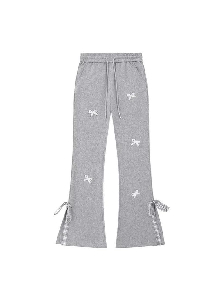 Süße Hose mit Schleife, hoher Taille und weitem Bein - Damen-Frühjahr/Sommer 2026 Trend