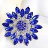Luxury Women Fashion Flower Brooch Crystal Rhinestone Jewelry for Wedding Brooch Party Gift