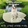 Dog Cooling Mat Leaf Shape Self Cooling Pad for Dogs Cats Washable Non-Slip Summer Dog Sleeping Pad for Indoor Outdoor Use