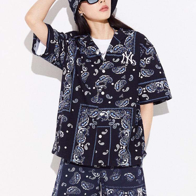 New MLB New York Yankees Shirt Unisex Marine Blue 3AWSP0123-50NYD