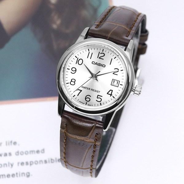 Casio Feminine Style Women's Leather Suit Casual Watch
