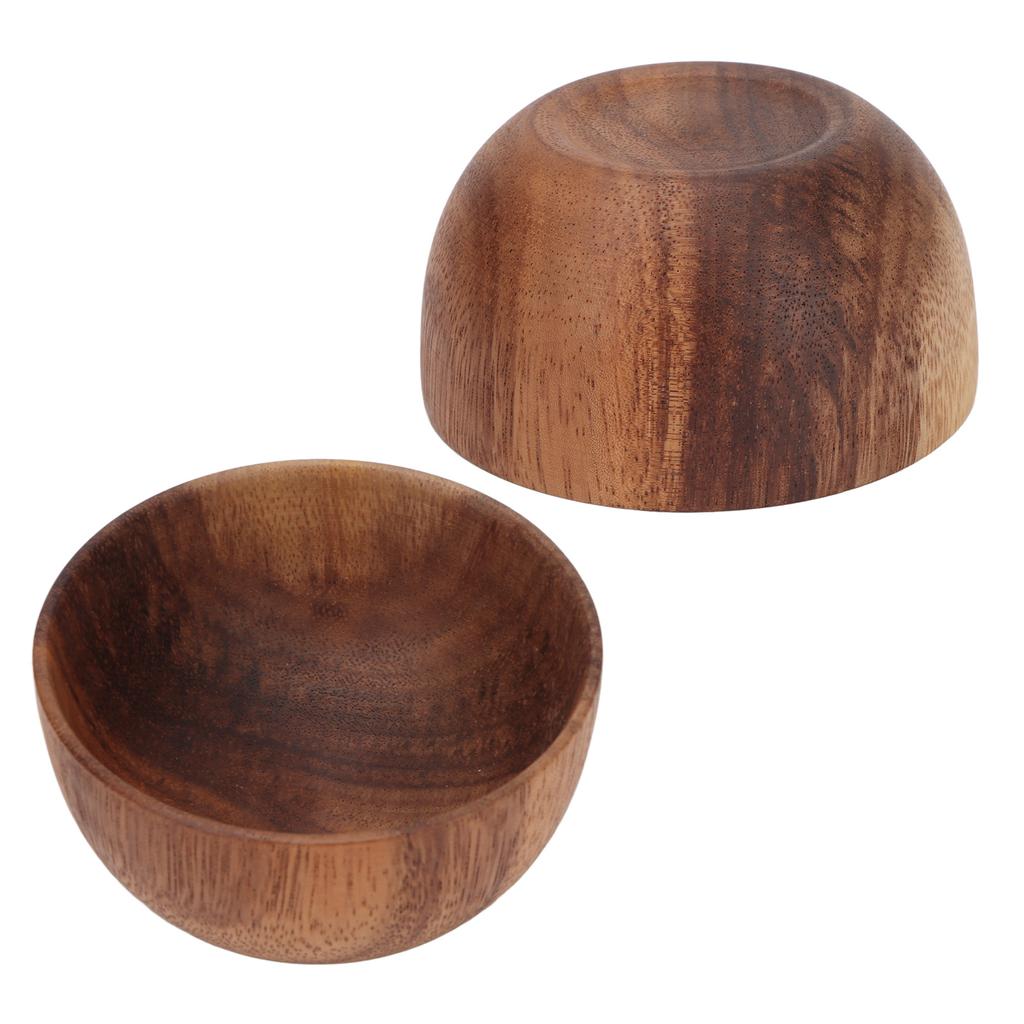 Wooden Shaving Soap Bowl Portable Foaming Large Capacity Wood Shave Soap Container for Men Barber Shop
