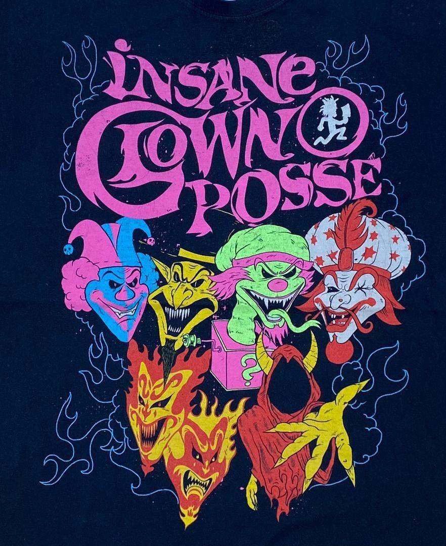Insane Clown Posse Shirt Insane Clown Posse Rock Band Black T-shirt VN3825 XL