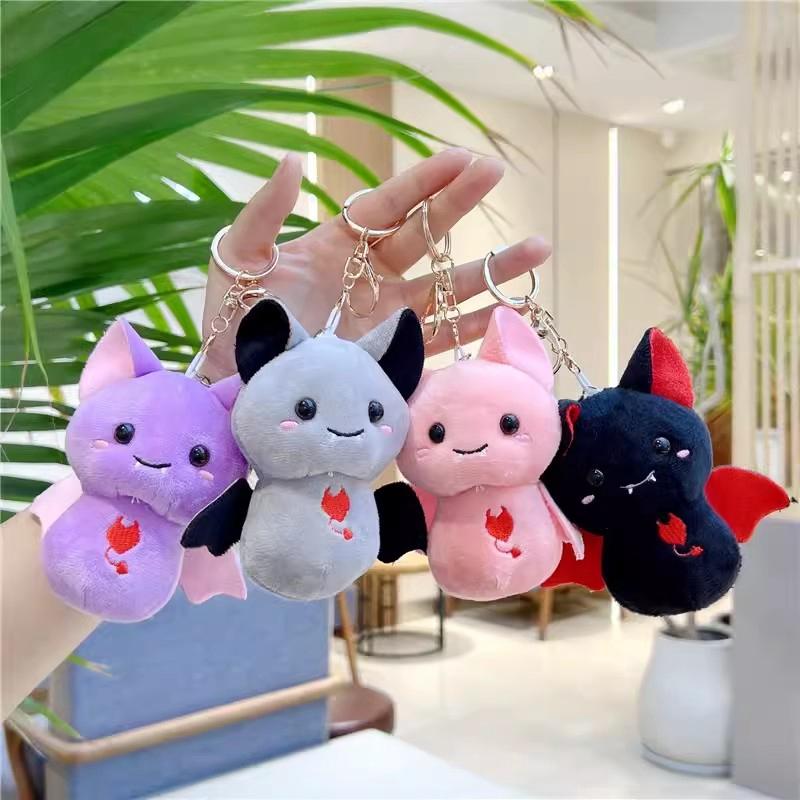 20cm Bat Christmas Decoration Pillows Cute Plump Bats Gifts Home Decor Hanging Ornament Stuffed Animal Pillow Holiday Supplies