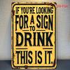 Drinking Tips Metal Sign,   - High-Definition Print with Humorous Quotes, Rustic Iron Wall Decor for Bar, Kitchen, Living Roo
