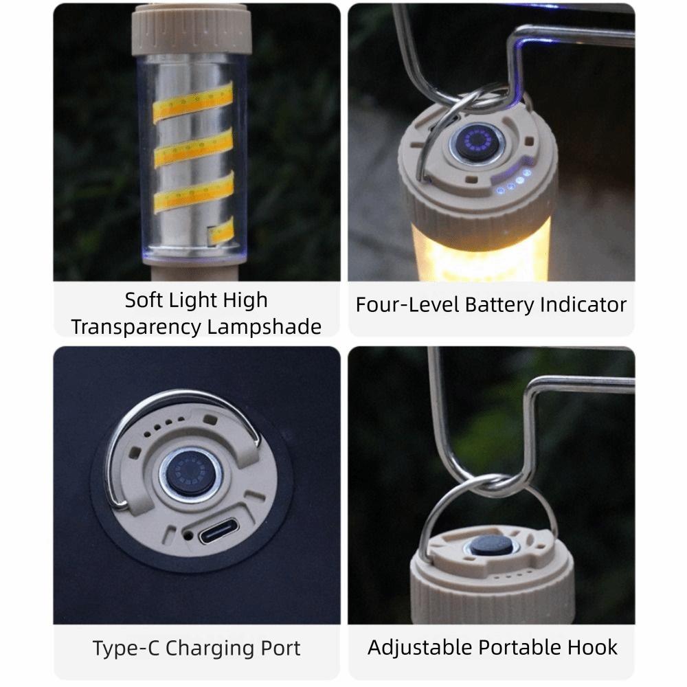 Premium Multifunction LED Camping Light Strong Light Waterproof Fishing Flashlight Hangable Chargeable Tent Light Outdoor