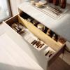 VaeFae Bamboo Drawer Adjustable Clothes Drawer Expandable Separator for Storage Divider, Organizer, (42.2-55.2cm) Bedroom/Bathroom/Kitchen/Office