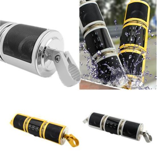Motorcycle Bluetooth-compatible MP3 Music Player Handlebar Audio Amplifier Stereo Speaker