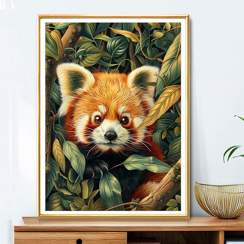 5d DIY Diamond Painting Cross Stitch Cute Animal Raccoon Diamond Embroidery Mosaic Full Round Drill Home Decor Arts