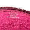 HERMES Evelyne logo Wallet Coin Compartment Zip Around coin purse Chevre pink