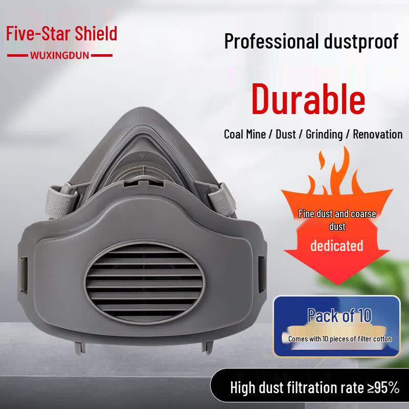 Five-Star Shield 3200 Industrial Dust Respirator Mask One Size