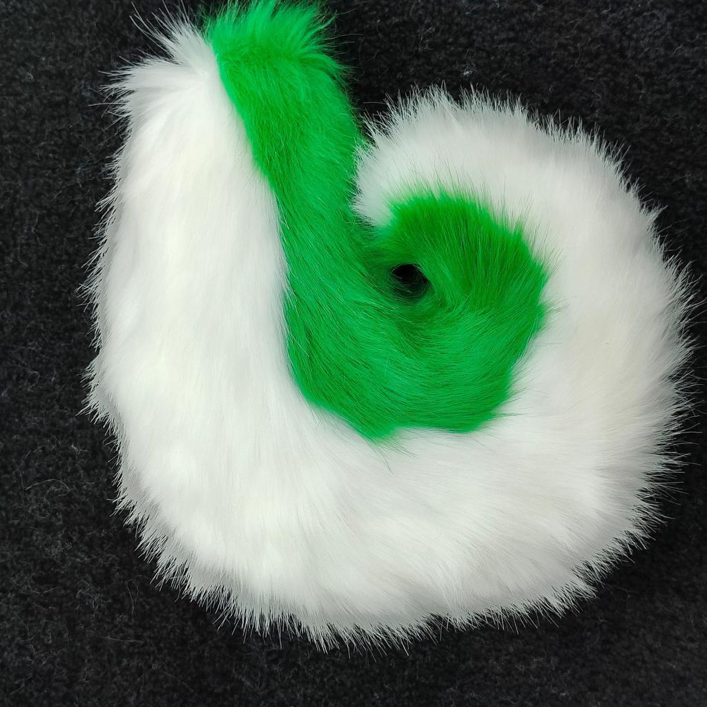 New Furry Big Curly Shiba Inu Tail Wolf Tails Fursuit Girl Plush Faux Fur Wolf Tail Fancy Dress Anime Lolita Cosplay Accessories