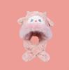 Ensemble Bonnet et Écharpe en Peluche de Mouton pour Femme - Épais, Chaud, Mignon, Protection contre le Froid Style Lei Feng
