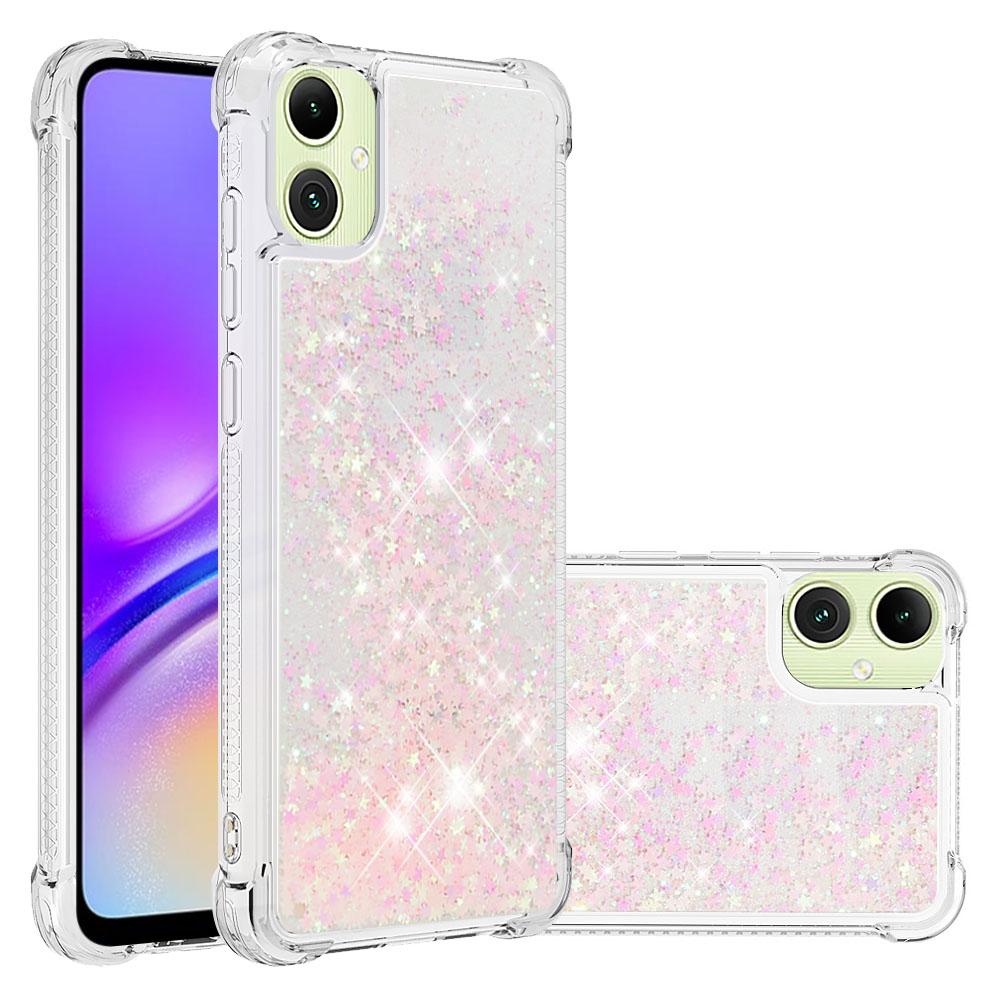 

For Samsung Galaxy A06 4G TPU Case Glitter Quicksand Shockproof Phone Back Cover Pink/Pentagram