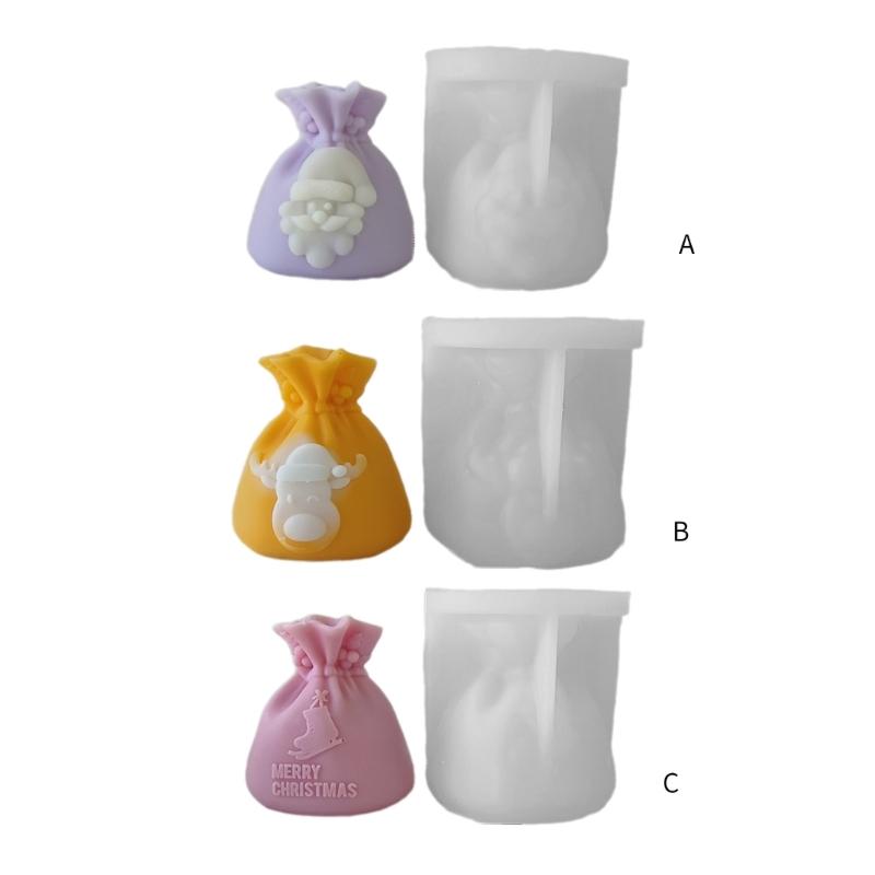 Gift Bag Candle Silicone Mold for Handmade Desktop Decoration Gypsum Epoxy Resin Aroma Candle Mould for Home Decoration