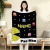 Custom Name,Pac Printed Flannel Blanket, Soft Throw for Bedroom Sofa, Washable, Christmas Present, Great Gift.