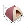 Cat House - Indoor Bed with Removable Cushion Pet Tent for Puppy, Rabbits, Hedgehogs, and Other