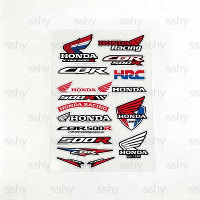 FOR HONDA CBR500R Reflective Motorcycle Stickers, 3M Safety Warning At Night In the Dark Scooter Helmets XL0 Wsvj7