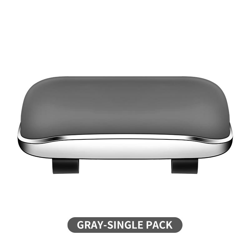 New Clip-On Car Sunglasses Box Auto Sun Visor Eyeglass Case Soft-Lined Anti-Scratch Electroplating Durable ABS Fits All Vehicles