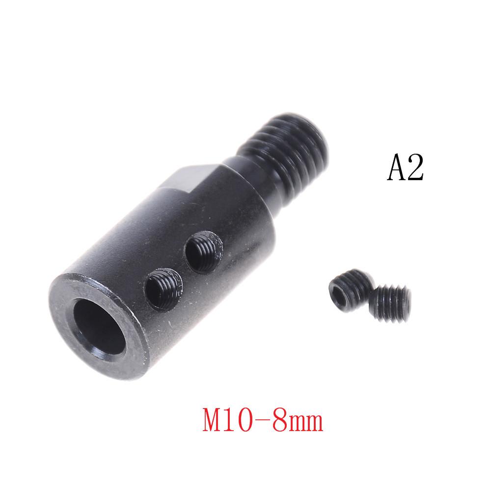 1pc Black 5mm/8mm/10mm/12mm Shank M10 Arbor Mandrel Connector Adaptor For Angle Grinder Cutting Tool Accessory