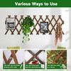 Outdoor Anti-corrosion Retractable Wood Fence for Climbing Vine and Garden Decoration.