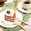 50/100pcs 14cm Disposable Wooden Spoon Fork Set for Party Wedding Cake Tasting Batch Practical Tableware Party Peripherals