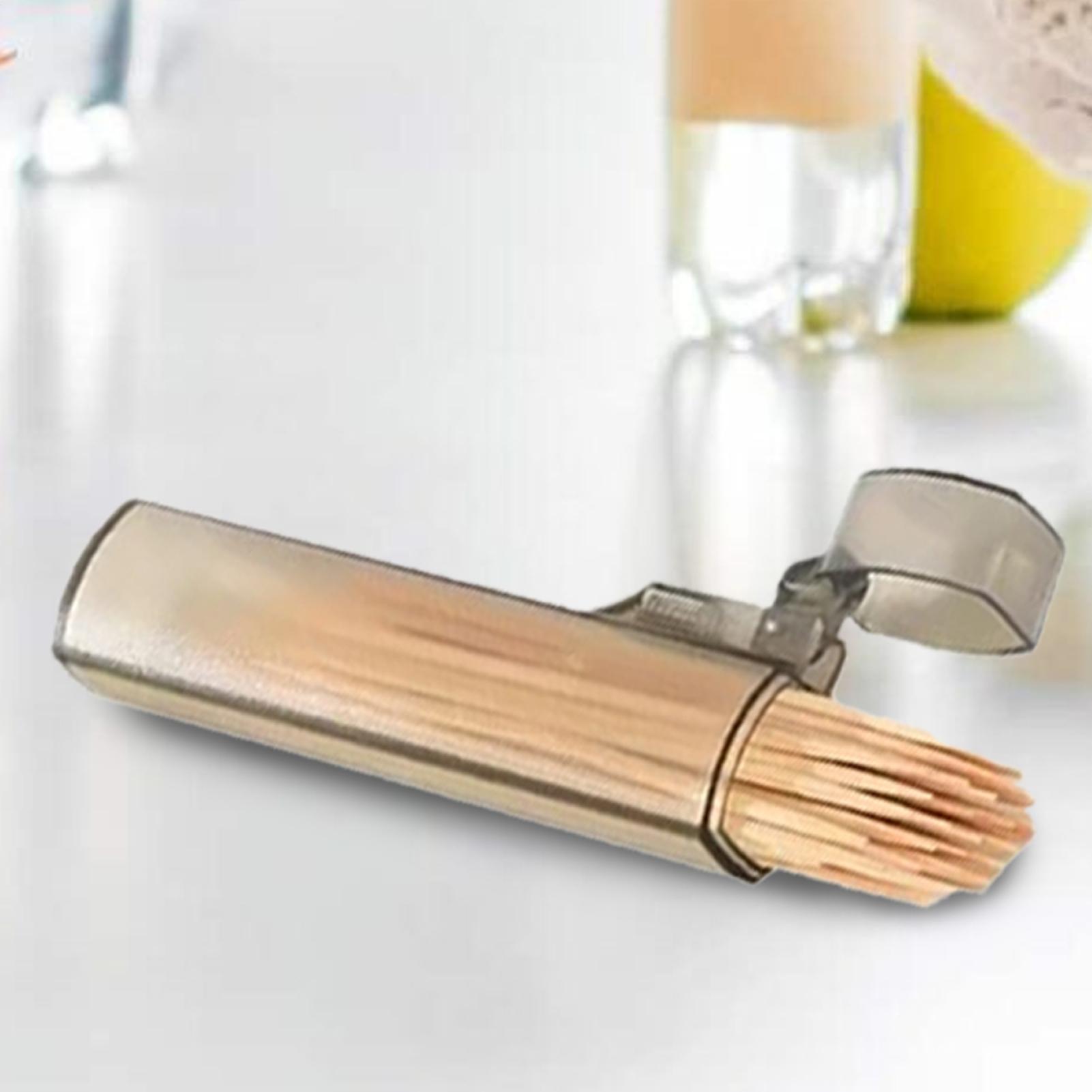 Mini Travel Toothpick Holder Transparent Portable Toothpick Travel Case Lightweight Organizer Box Tooth Pick Container With Lid CN