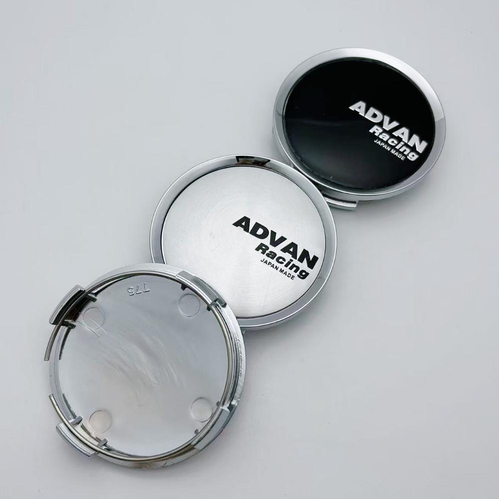 4pcs 74mm Advan Racing Logo Emblem Badge Car Wheel Center Caps Wheel Hub Dust Cover Rim Hubcaps Replace Styling Car Accessories