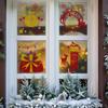 Weihnachtsrentier Elektrostatische Aufkleber, Schaufensterdekorationen, Fenstergitterwerk, Glastür Goldaufkleber