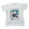 Vintage Single Stitch T-shirt 90s Graphic Print Panda White Mens