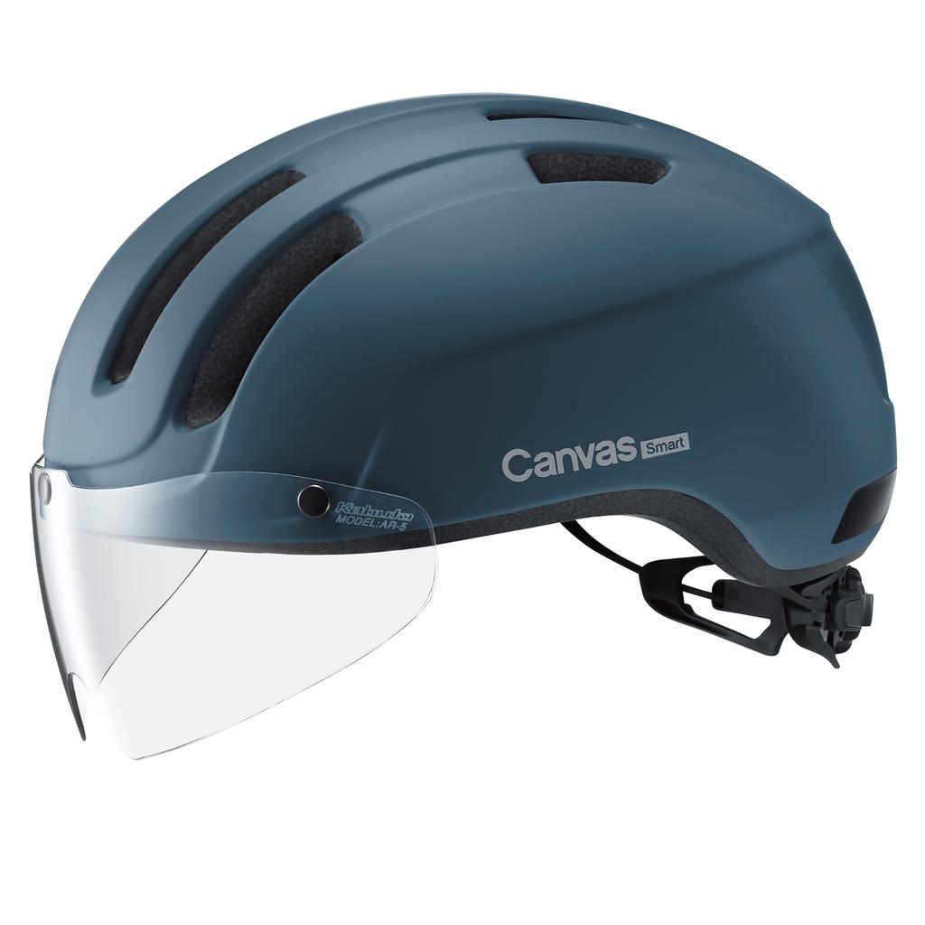OGK KABUTO Bicycle Helmet Matte Ash Navy CANVAS-SMART M/L (Head Circumference 57-59cm)