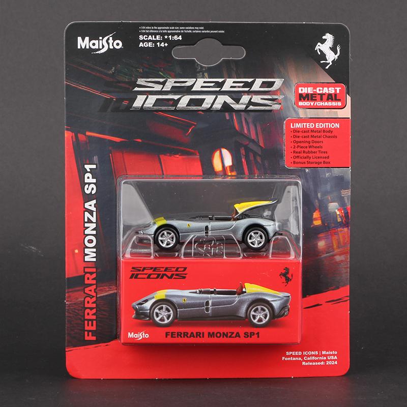 Maisto 1:64 Porsche 911 Taycan Lamborghini Sian Performance Ferrari SF90 Monza SP1 Car Model Alloy Miniature Diecast Toy