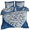 3D Cotton Satin Bedding 160x200cm WICKER HEART
