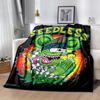 Rat Fink Power Flannel Blanket Soft All-Season Throw, Design for Camping, Car Travel, Hiking Sofa, Bed, Office Perfect Gift for Parties