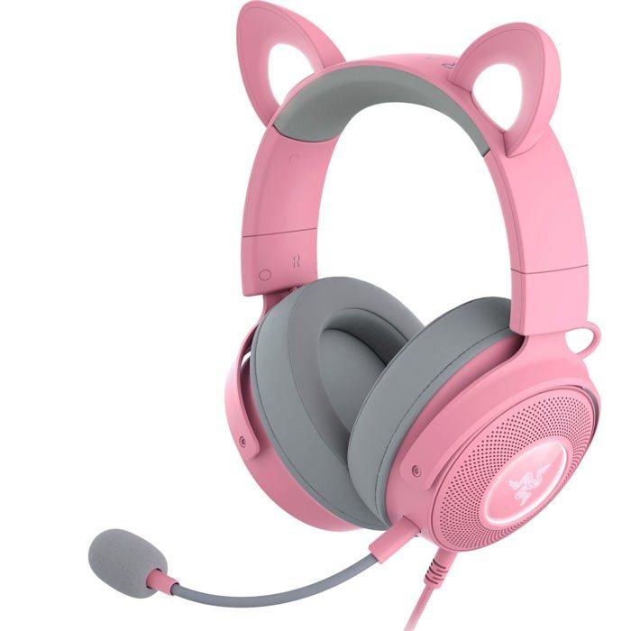Casque de jeu - Razer - Kraken Kitty V2 Pro - RGB - Micro cardioïde - Interchangeable