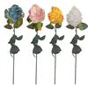 Artificial Roses Realistic Faux Flowers with Bendable Stems Fake Roses In Bulk for Home Vase Wedding Centerpiece Party Decor