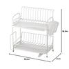 Wahei Freiz Iron Dish Drainer Basket, 2-Tier, Slim, Brand, RG-0237