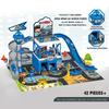 Rail Car Parking Assembled Runway Inertia Car Engineering Vehicle Children Toy City Garage Alloy Racing Track Toys For Boys Gift