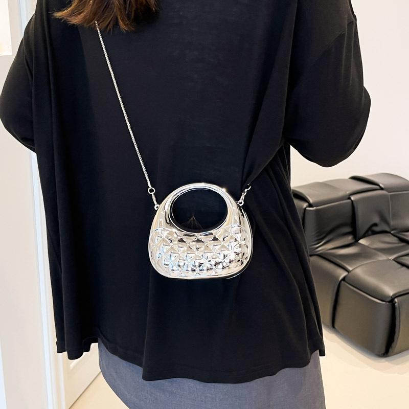 High-End Mini Crescent Acrylic Bag - Niche Fashion Lipstick Coin Purse Crossbody