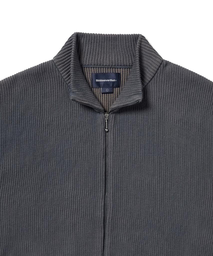 Thisisneverthat Full Zip Cardigan Slate