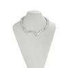 Liquid Lava Metal Texture Choker Necklace, Geometric Twisted Design, Suitable for Party, Gift, Daily Wear