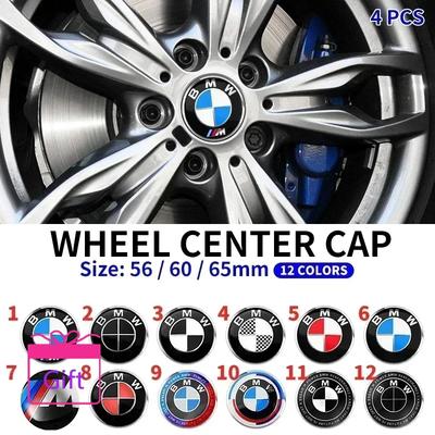 4 PIEZAS 56MM 60MM 65MM Emblema de Coche Pegatinas para Tapacubos Centrales de Rueda para E28 E32 E34 E53 E64 F10 F20 F30 X1 X3 X5 X6 E71 E90 E91