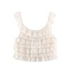 Self-Made European & American Women's Casual Lace Layered Fashion Top